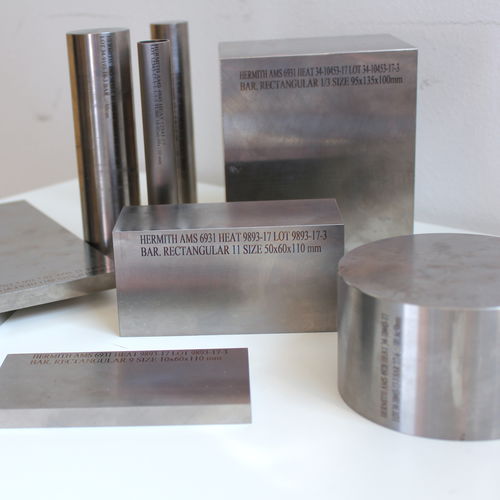 Alliage de titane en barre - Hermith GmbH - Ti 6242 / Ti 6246 / grade 1