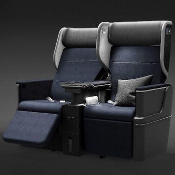 Siège pour cabine d'avion - ROYALUX - TSI SEATS - pour business class / avec accoudoirs / avec table
