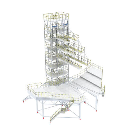 Plateforme d'accés pour avion - Shanghai Junxun Aviation Technology Co.,Ltd. - pour la queue de l'appareil / mobile / réglable