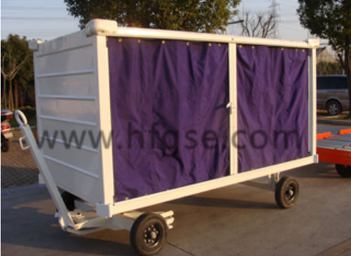 Chariot à bagages pour terminal d'aéroport - Shanghai Hangfu Airdrome Equipment Co., Ltd. - à 4 roues / avec bâche / fermé