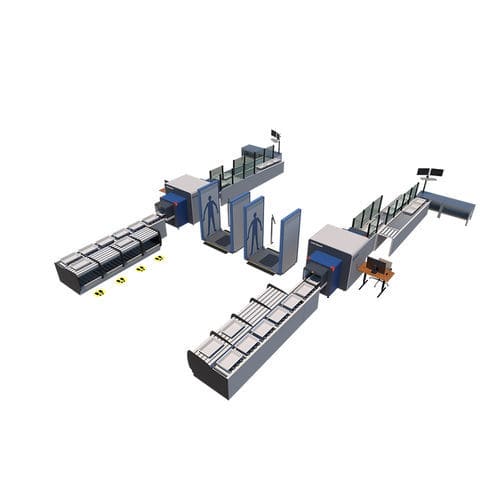 Système de retour de plateaux à rouleaux - TTRS - bavelconsulting - à bagages / d'enregistrement / modulaire