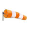 2 Manches à Air Fluorescentes Orange Avec Bande Réfléchissante - Tissu Oxford, 60 Cm - Pour Aéroport, Chantier, Extérieur