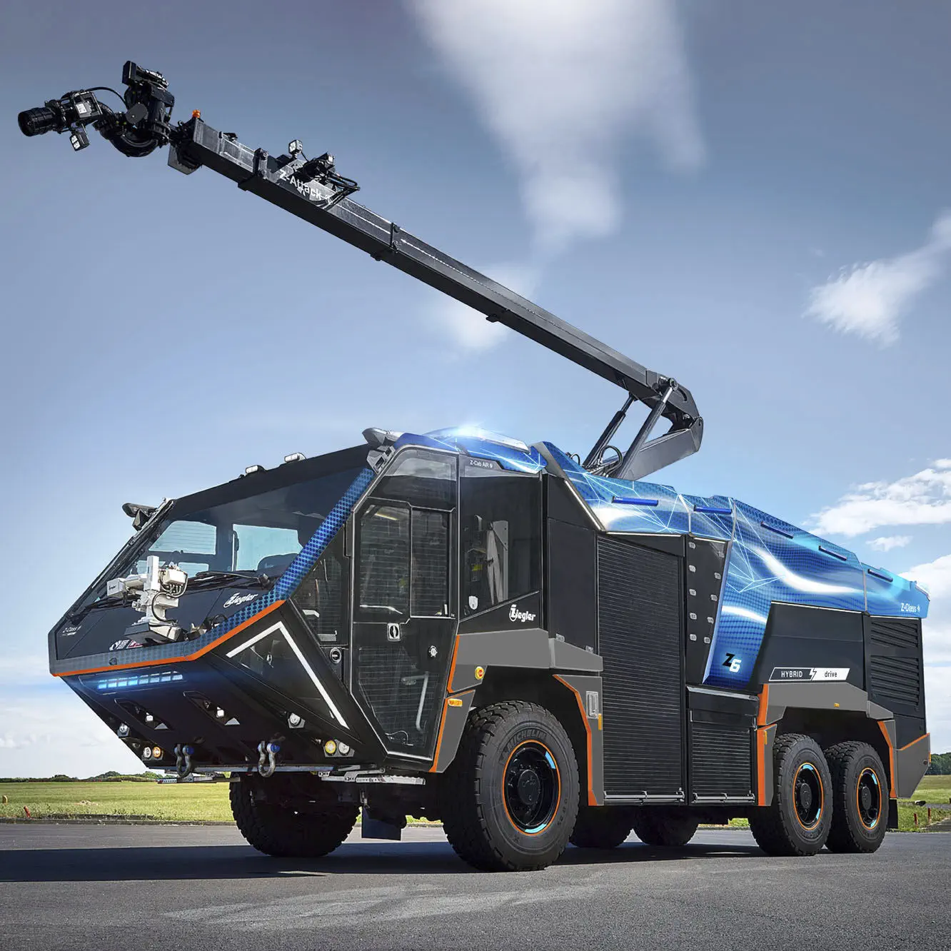 Airport fire truck - Z6 HYBRIDdrive - ALBERT ZIEGLER GMBH - 8x8