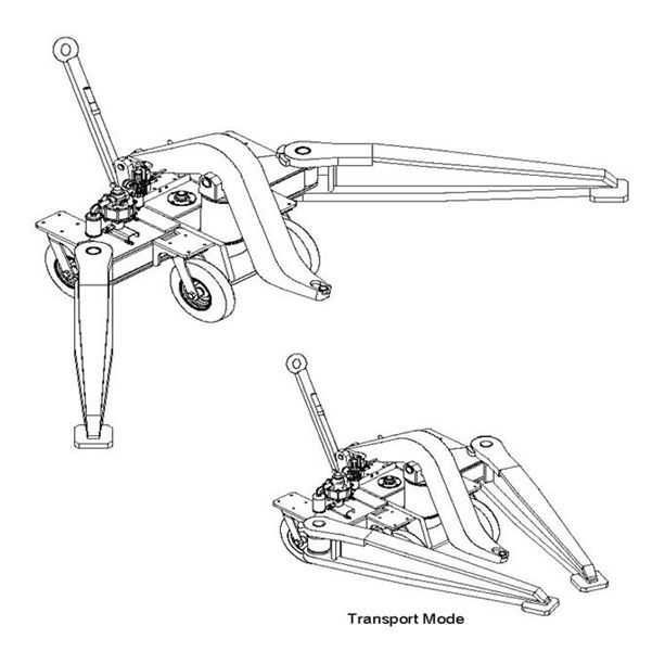 Aircraft jack 500455 COLUMBUSJACK/REGENT hydraulic / singleaxis