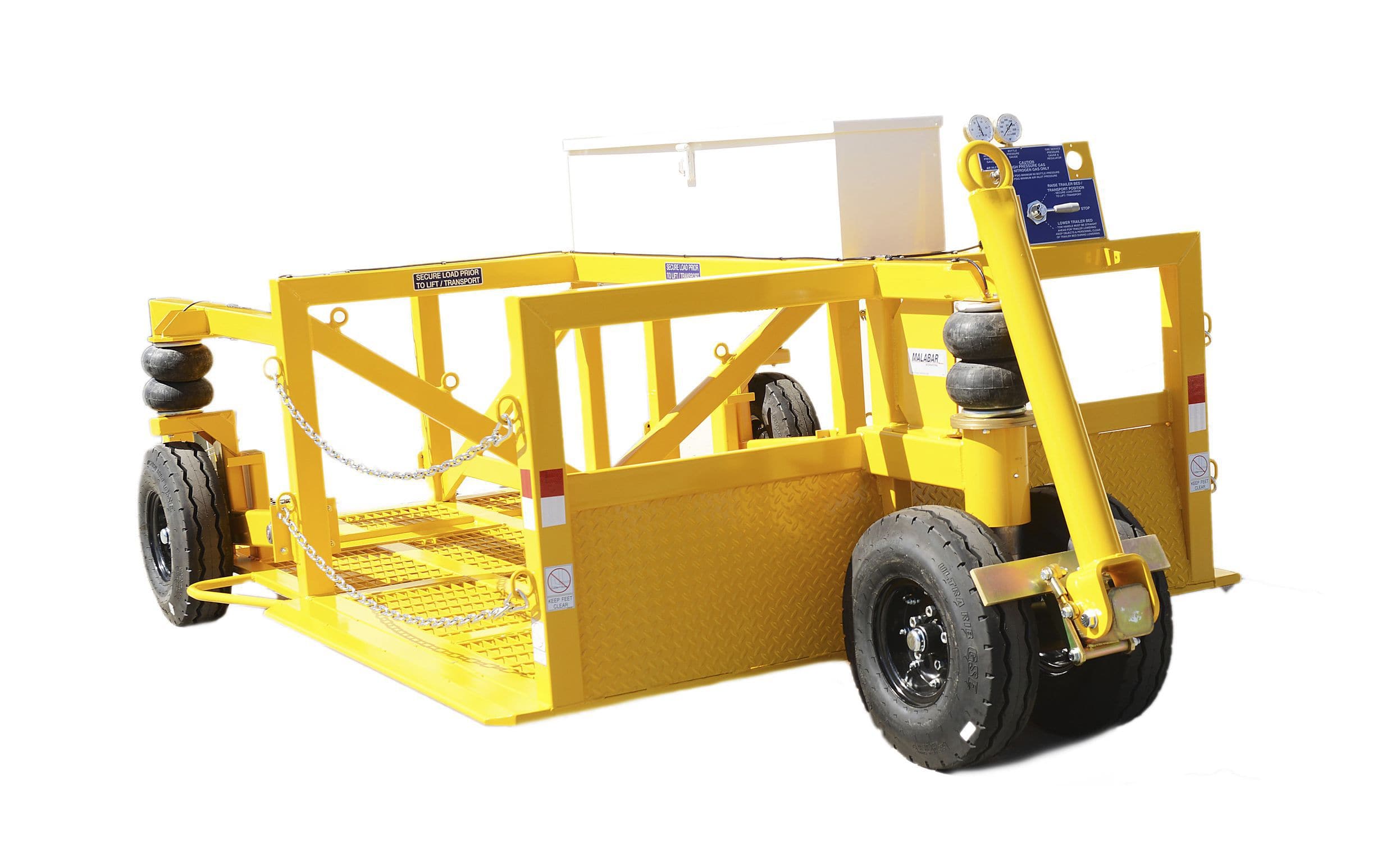 Equipment trailer 8784B MALABAR INTERNATIONAL USA towing / 2axle