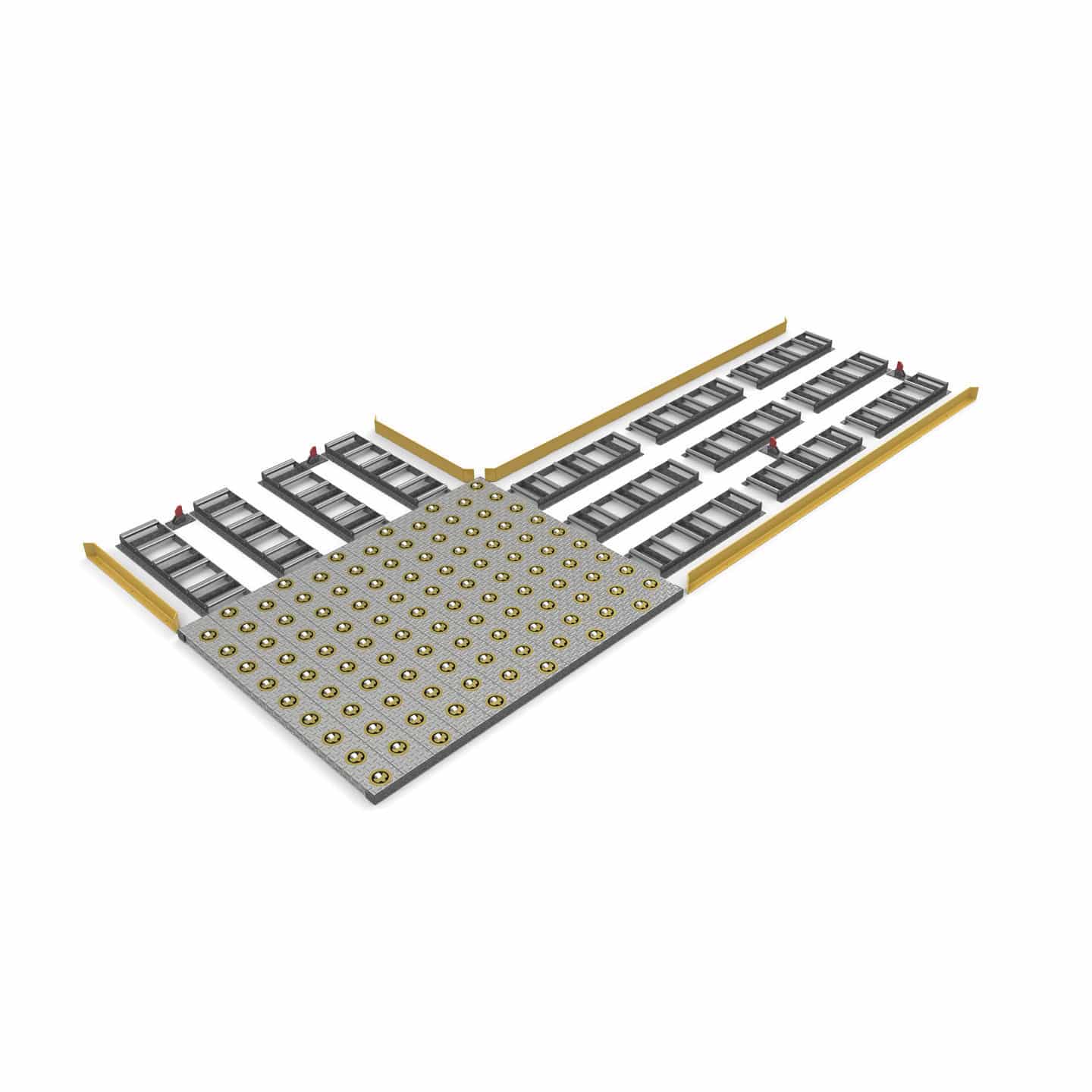 Airport roller deck - System Level 100 - Castor Deck - SACO AIRPORT