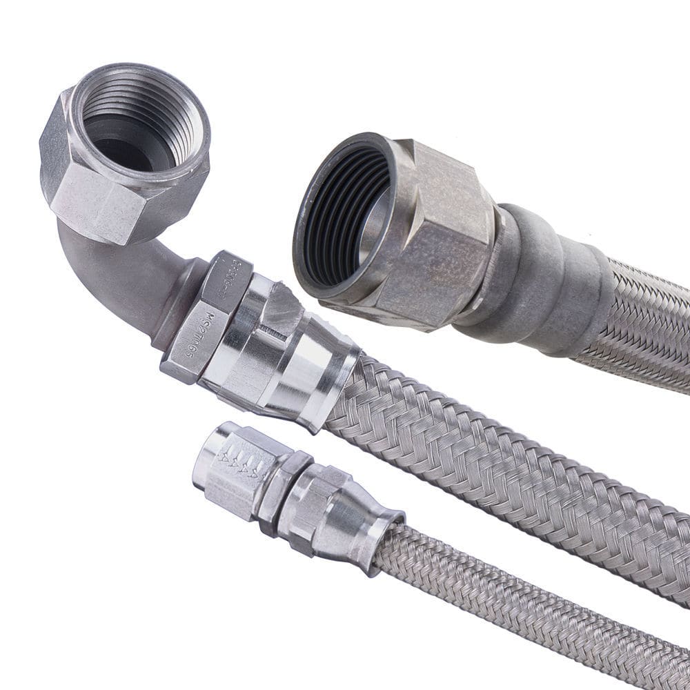 Fuel hose Aeroquip® EATON SAS hydraulic / stainless steel / silicone