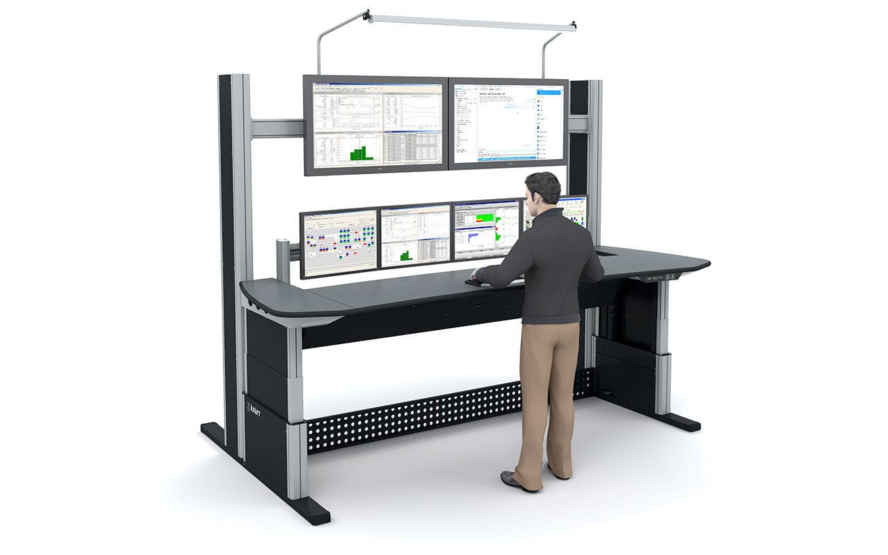 Air traffic control console Synergy® KNURR TECHNICAL FURNITURE GMBH