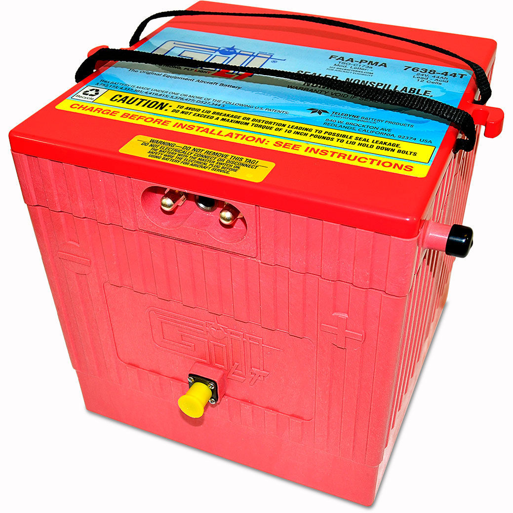 Aircraft battery 763844T Gill Electric Company leadacid / VRLA