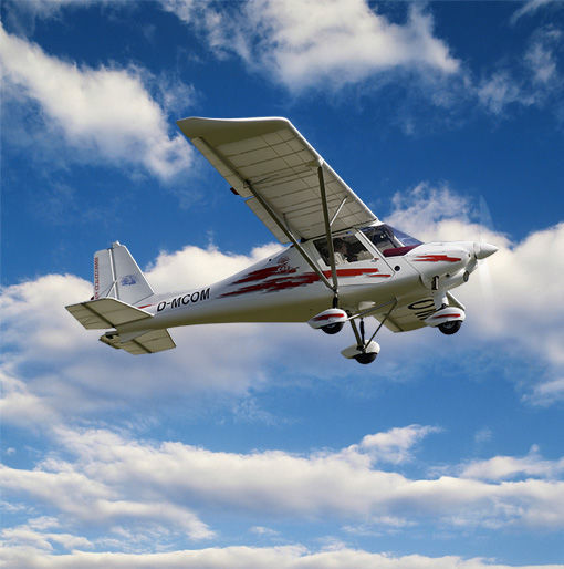 Ikarus C42 a modern 21st century microlight aircraft Stock Photo - Alamy