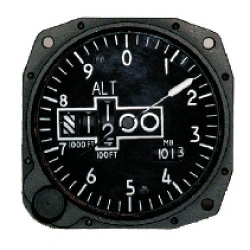 Analog altimeter LUN 1120 Mikrotechna Praha a.s. feet / 3inch