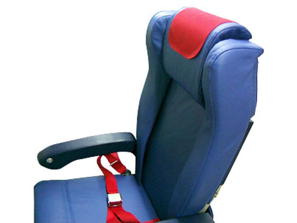 Aircraft cabin seat cover ANJOU AERONAUTIQUE artificial leather