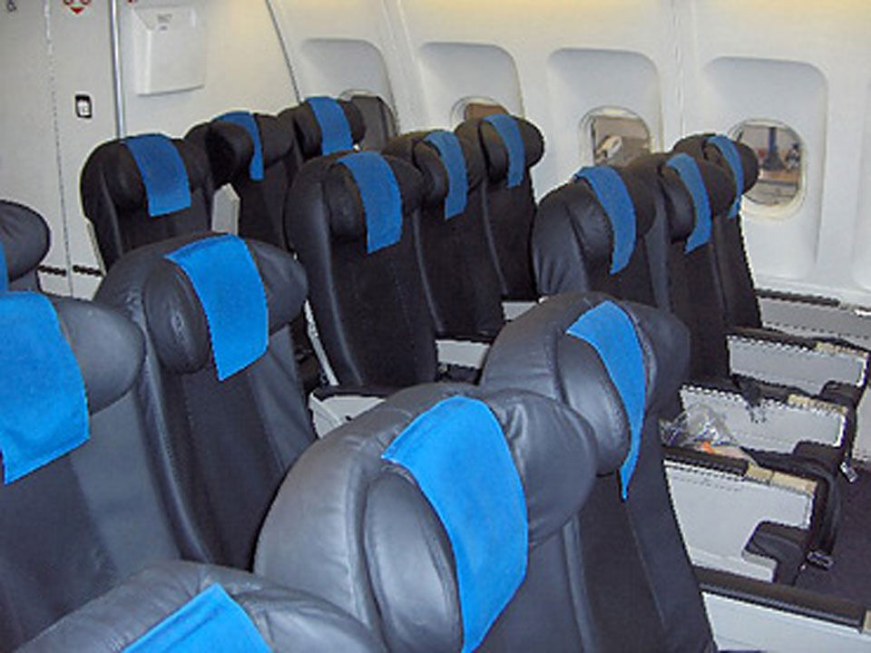 Aircraft cabin headrest cover ANJOU AERONAUTIQUE