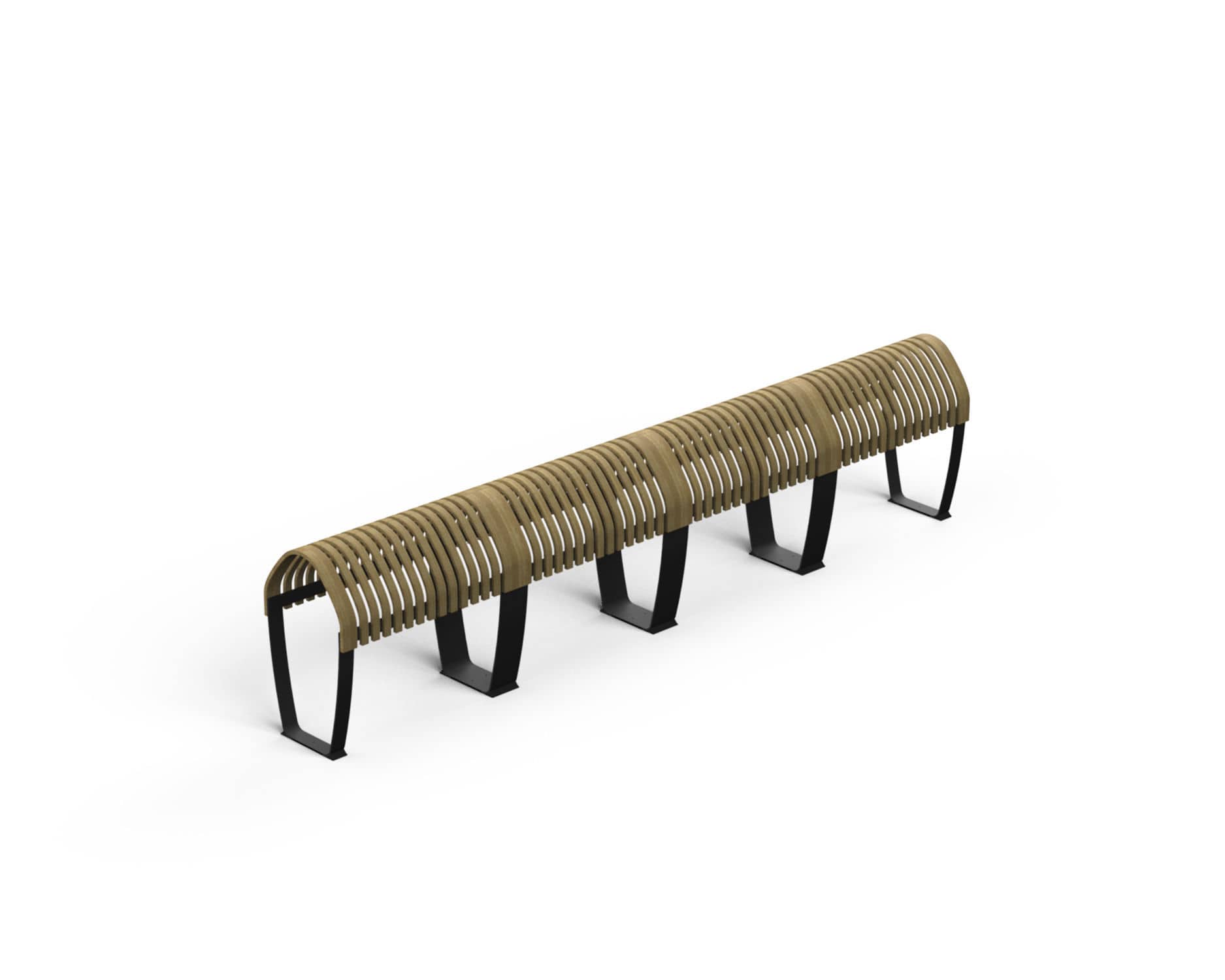 Airport Bench Metal Wooden Stand Up Nova C Perch Double