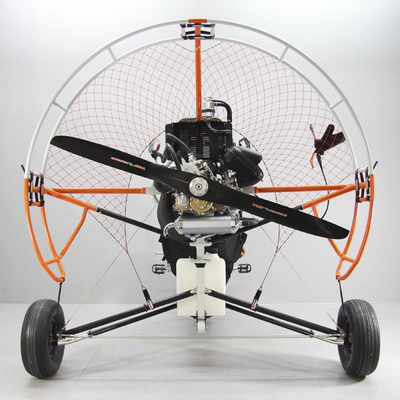 Two-seater paramotor trolley - XENIT - FLY PRODUCTS - with engine
