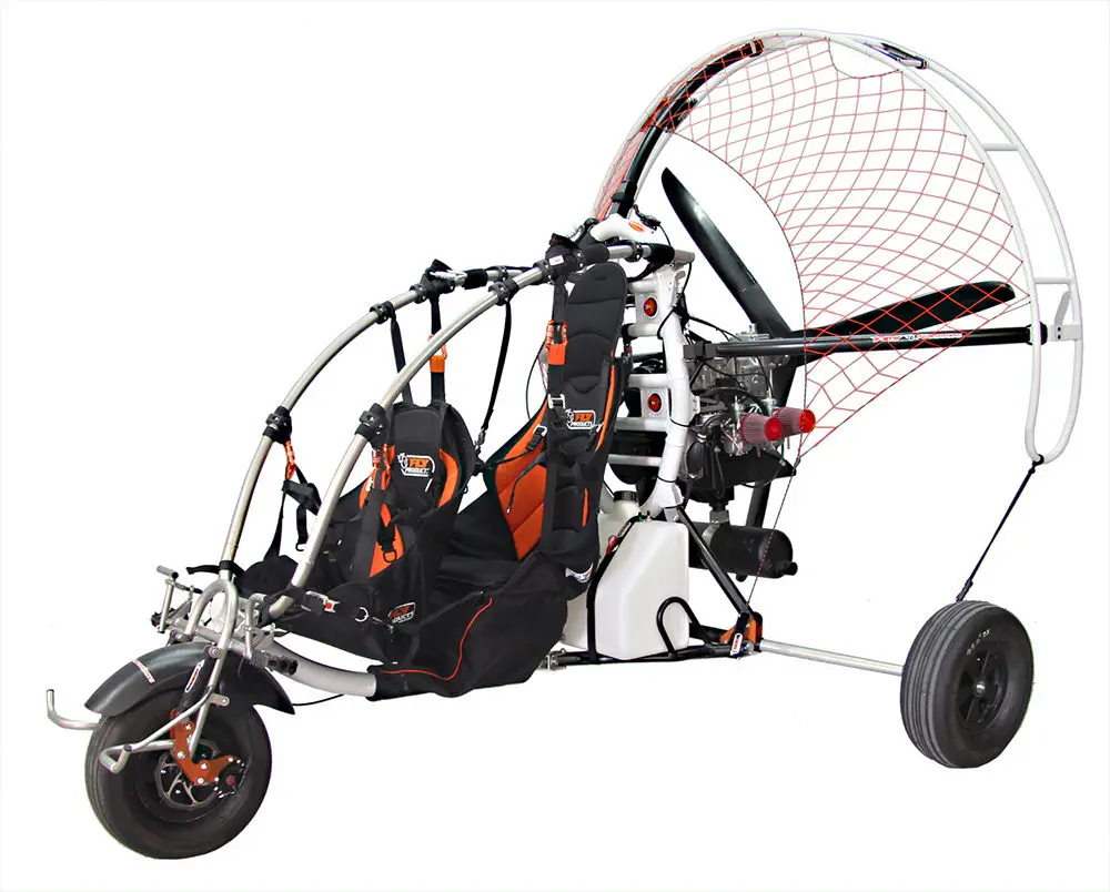 Two seater paratrike ECO 2 LIGHT FLY PRODUCTS with engine