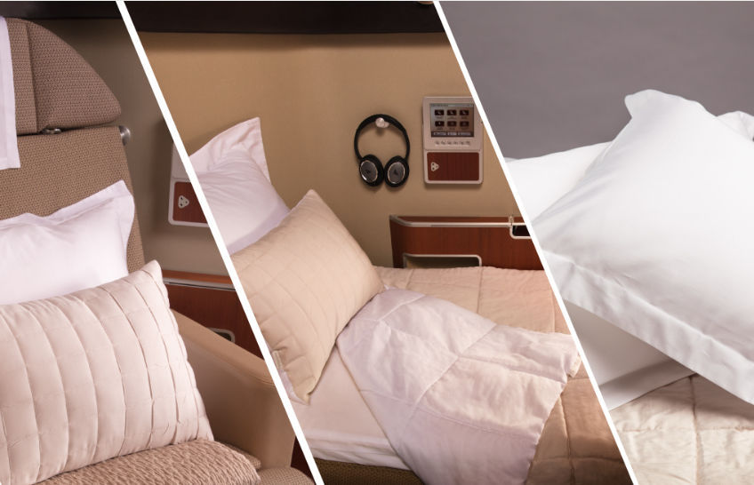 Aircraft pillow Watermark Products cotton