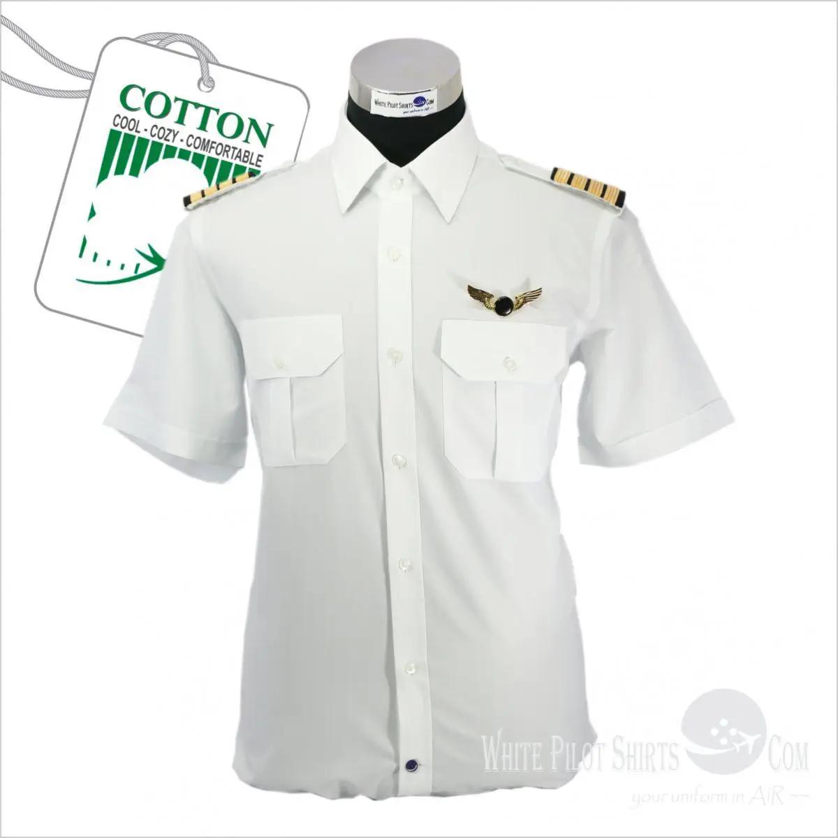 pilot dress shirts Men's Pilot Shirt | Airline Pilot Uniforms and Accessories main image 1