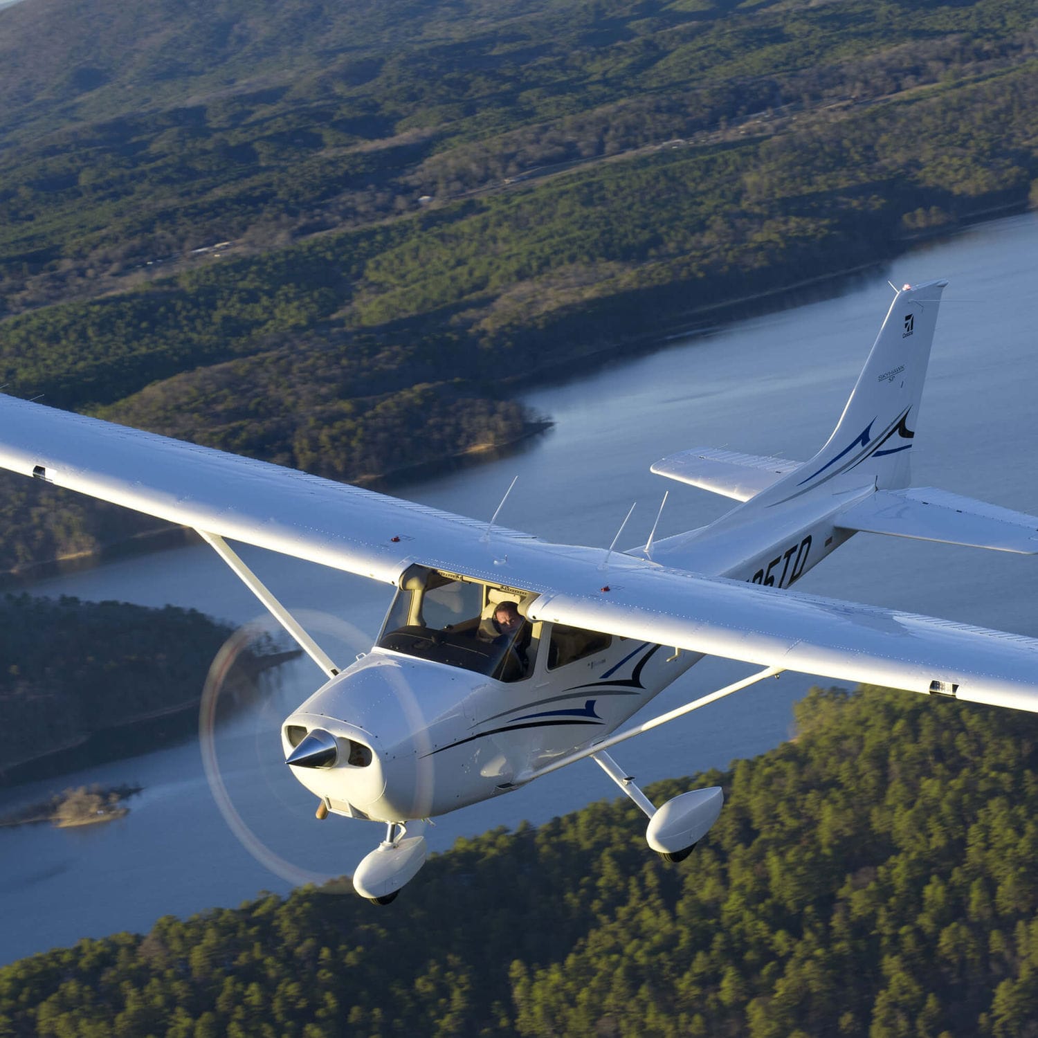 4-seater private plane - Cessna Skyhawk - CESSNA AIRCRAFT COMPANY ...