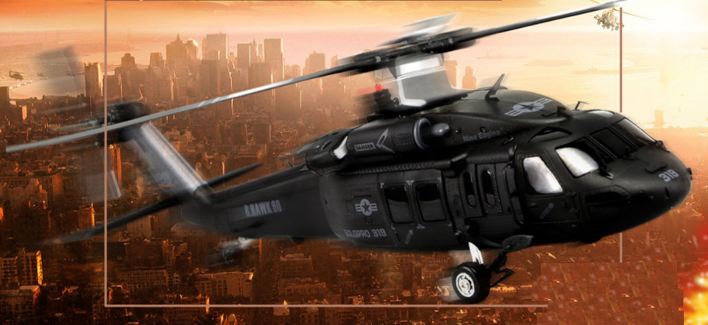 【ジャンク品】Nine Eagles SOLO PRO 319 B.HAWK60 RTF Nine Eagles Solo Pro 319a UH-60 Blackhawk Realistic RC