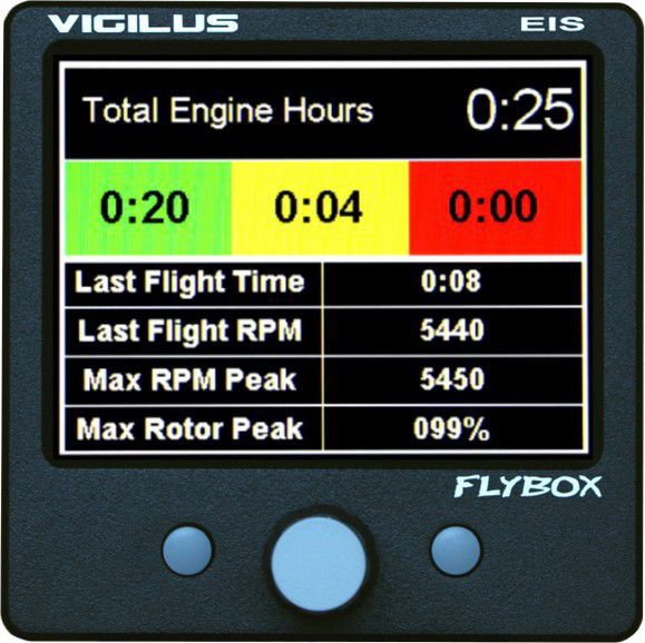Digital engine monitoring system Vigilus series Flybox Avionics