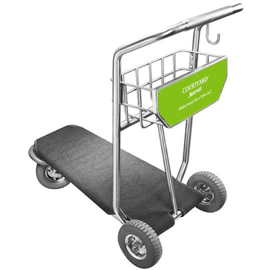 Airport terminal luggage trolley EZ Cart 04 Architectural Brass Co