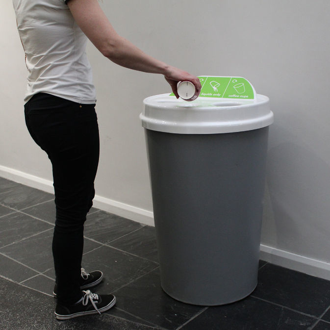 Airport waste bin - ECO/CUPBIN/WEB - Wybone Limited - floor-mounted ...