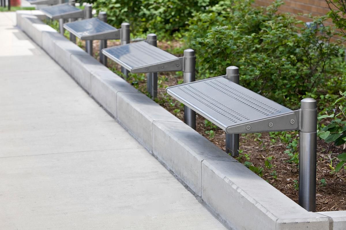 Airport bench Transit Forms+Surfaces metal