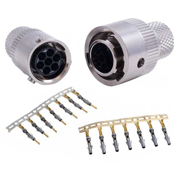 Data connector Bantam Amphenol Aerospace for aircraft / parallel