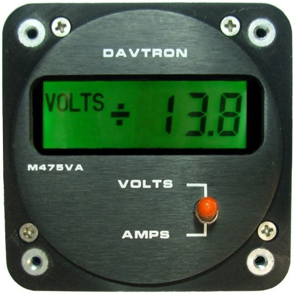 Onboard voltmeter M475VA series Davtron, Inc. DC / for aircraft