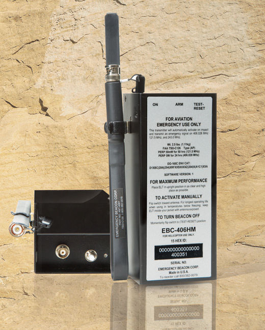 Aircraft emergency locator transmitter EBC 406APM Emergency Beacon