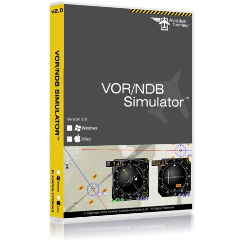 Simulation software VOR NDB Simulator™ 2.0 AVIATION TUTORIALS COMPANY, LLC control