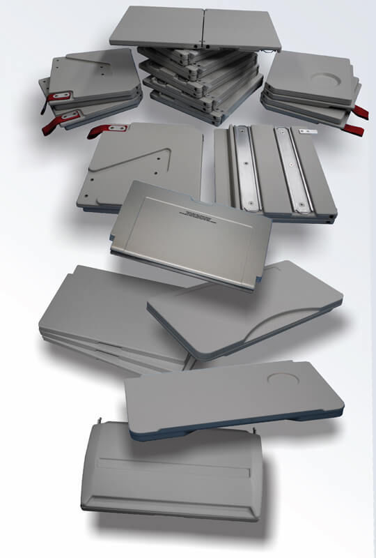 Aircraft meal tray Aero Plastics & Structures plastic