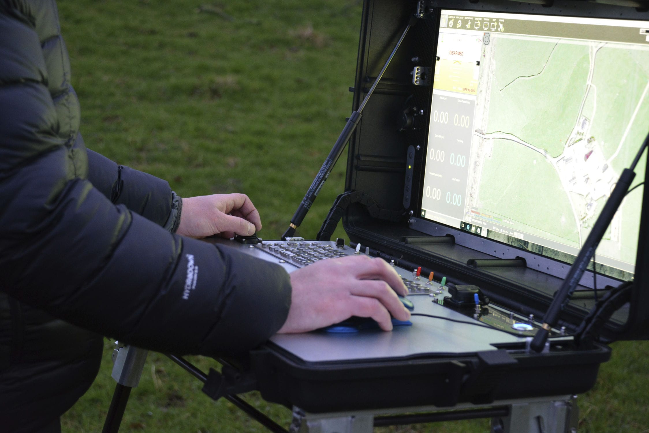 Drone ground station Wing GCS Worthington Sharpe with mouse piloting