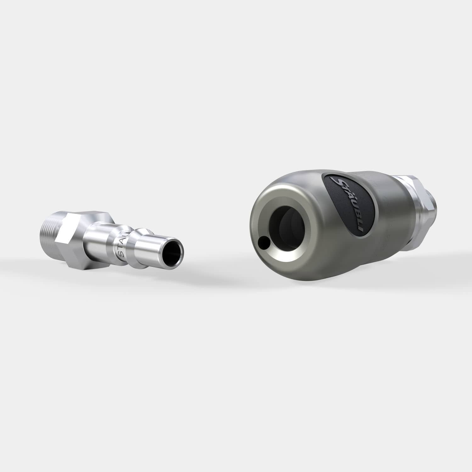 Quick coupling RSI series STÄUBLI Connectors straight / air and