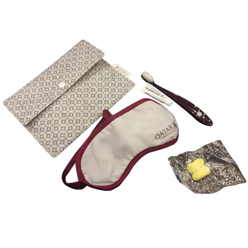 Lot De 2 Sacs De Voyage Qatar Airways - Trousse De Toilette Accessoires