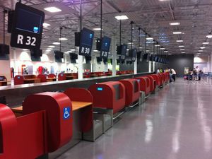 baggage check-in kiosk