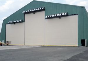folding hangar doors