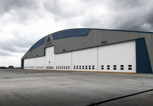 folding hangar doors