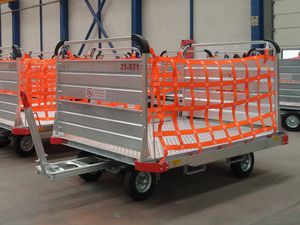 airport terminal baggage cart