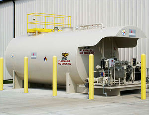 fuel farm with refueling pump