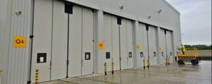 folding hangar doors