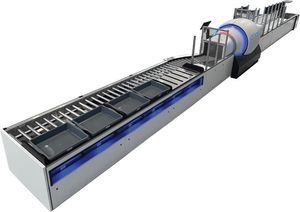 baggage screening tray return system