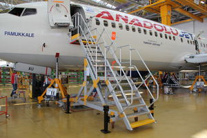 fuselage access platform / nose / movable / fixed