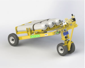 oxygen service cart