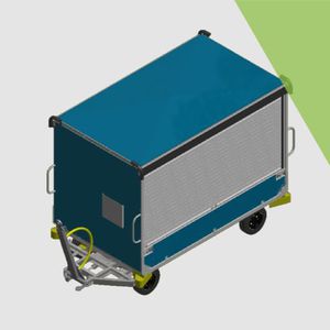 runway baggage trailer
