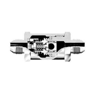 poppet check valve