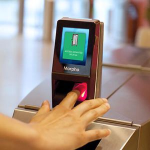 digital fingerprint reader with card reader / for airports
