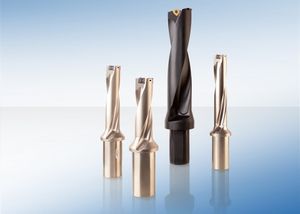 insert drill bit / for metals / for aeronautics / helical