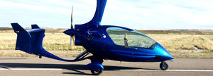 two-seater gyrocopter / 4-stroke engine / tandem / closed canopy
